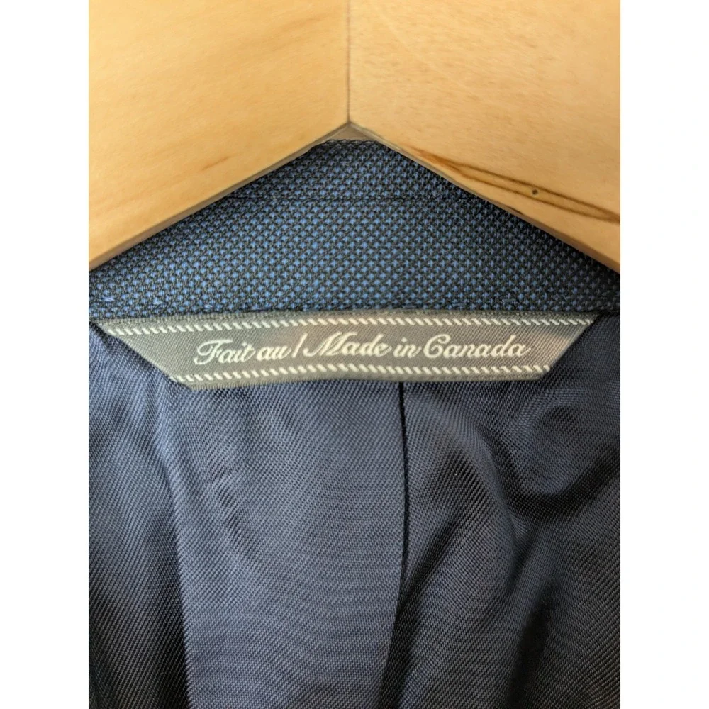 NWT Jack Victor 3Sixty5 Mens Wool Performance Blazer Navy Blue‎ Size 42L